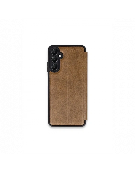 Newface Samsung Galaxy S24 FE Kılıf Flip Cover - Taba