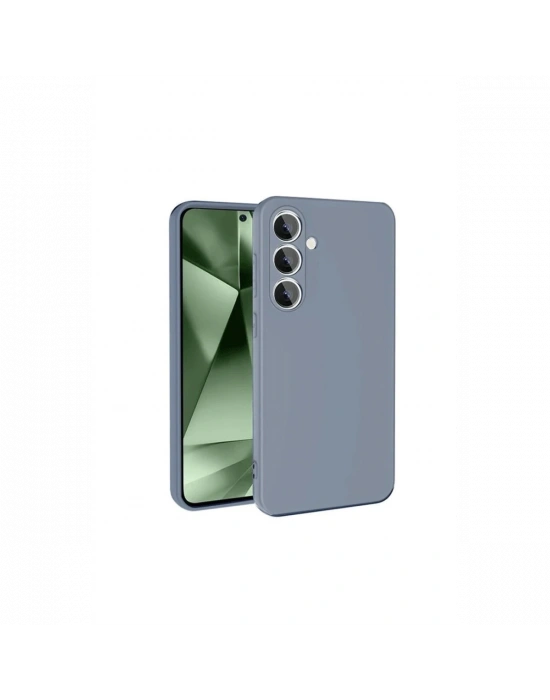 Newface Samsung Galaxy S24 FE Kılıf Nano içi Kadife Silikon - Gri