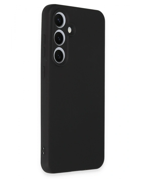 Newface Samsung Galaxy S24 FE Kılıf Nano içi Kadife Silikon - Siyah