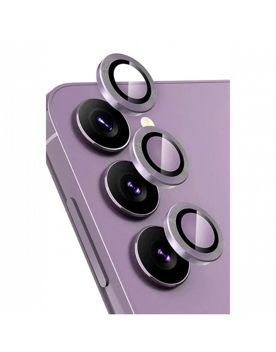 Newface Samsung Galaxy S24 FE Raze Metal Kamera Lens - Mor