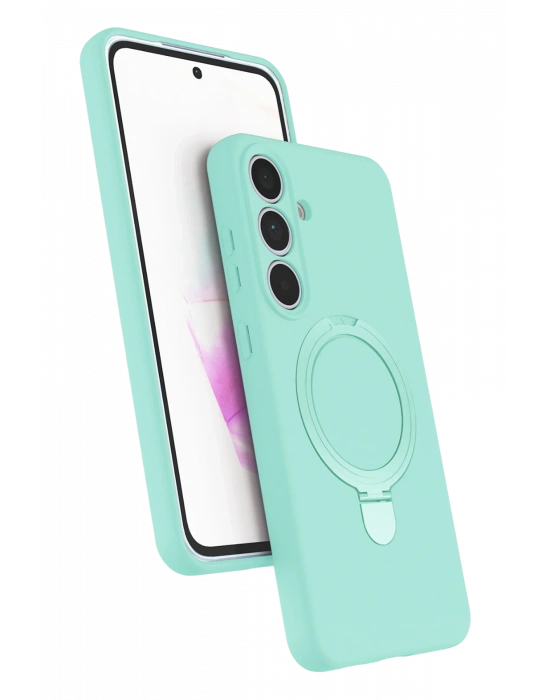 Newface Samsung Galaxy S24 FE Regal Magsafe Standlı Kapak - Su Yeşili