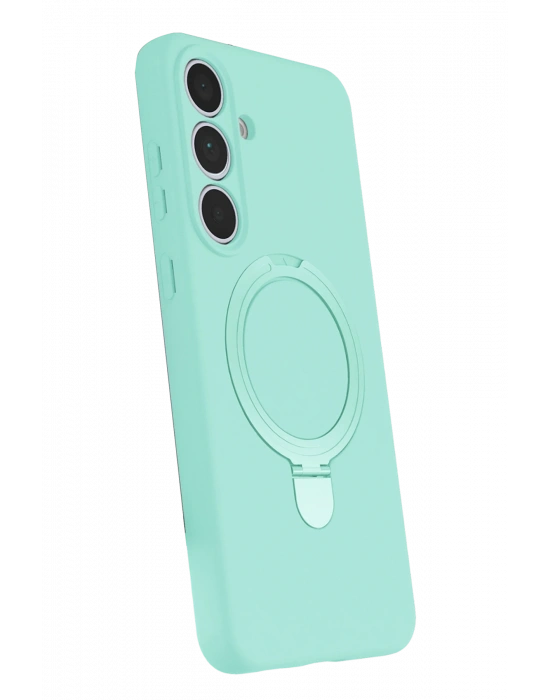 Newface Samsung Galaxy S24 FE Regal Magsafe Standlı Kapak - Su Yeşili