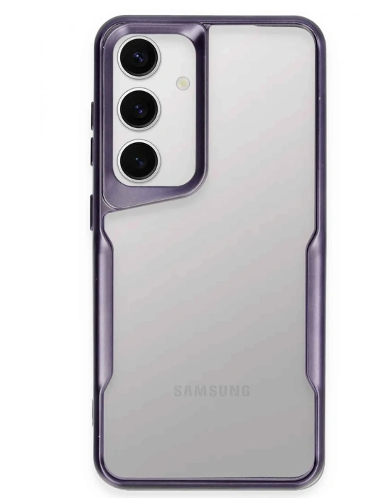 Newface Samsung Galaxy S24 Kılıf Boyi Silikon Kapak - Derin Mor