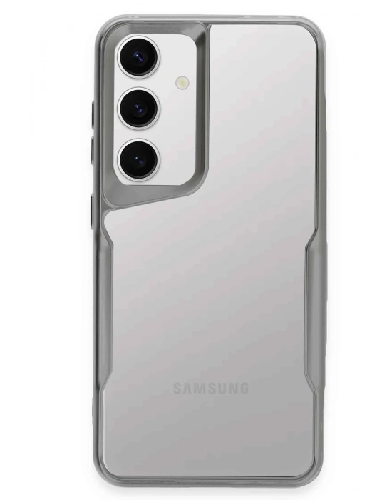 Newface Samsung Galaxy S24 Kılıf Boyi Silikon Kapak - Gümüş