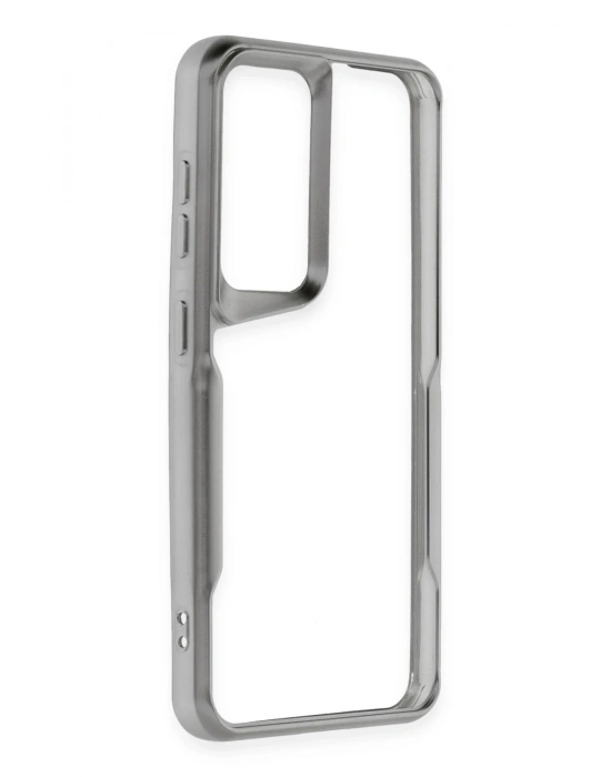 Newface Samsung Galaxy S24 Kılıf Boyi Silikon Kapak - Gümüş