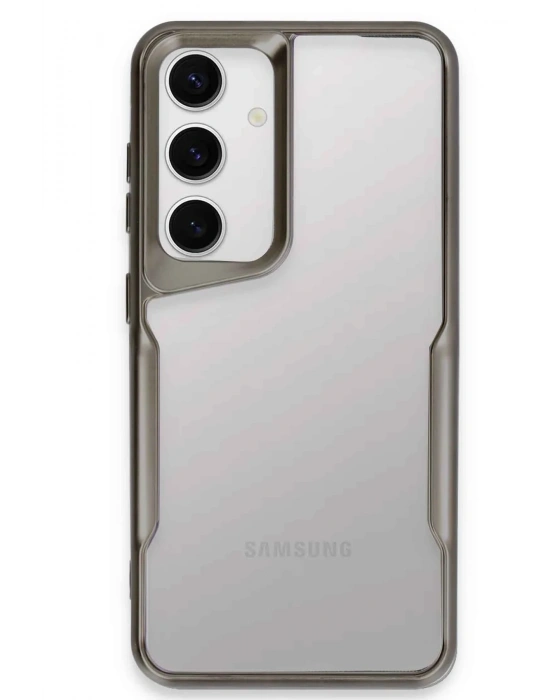 Newface Samsung Galaxy S24 Kılıf Boyi Silikon Kapak - Titan Gri