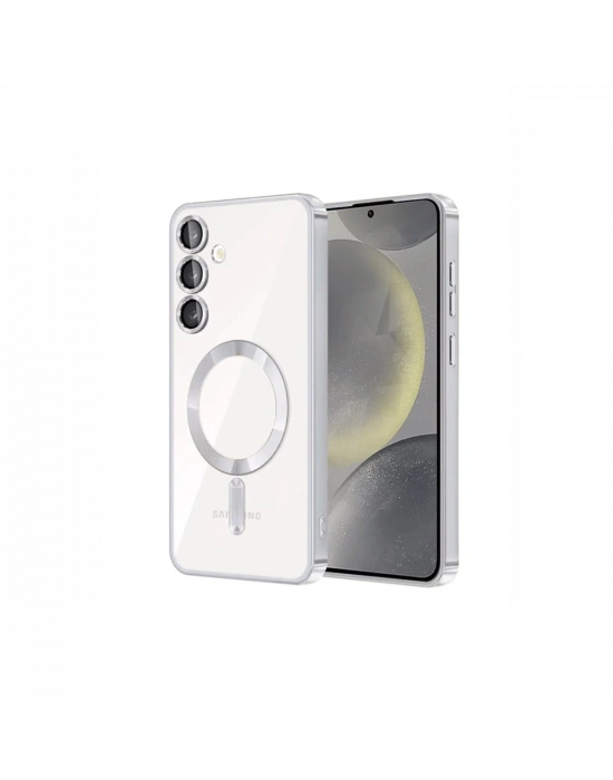 Newface Samsung Galaxy S24 Kılıf Kross Magneticsafe Kapak - Titan Gri