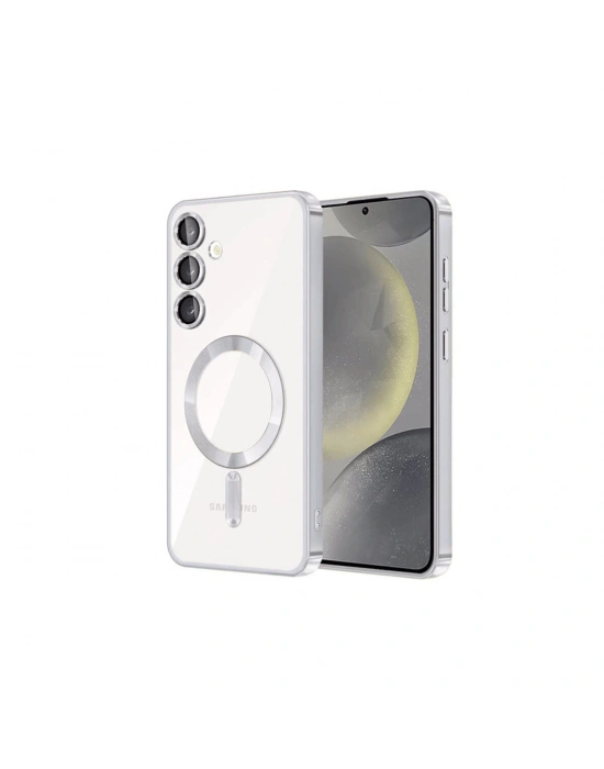 Newface Samsung Galaxy S24 Kılıf Kross Magneticsafe Kapak - Titan Gri