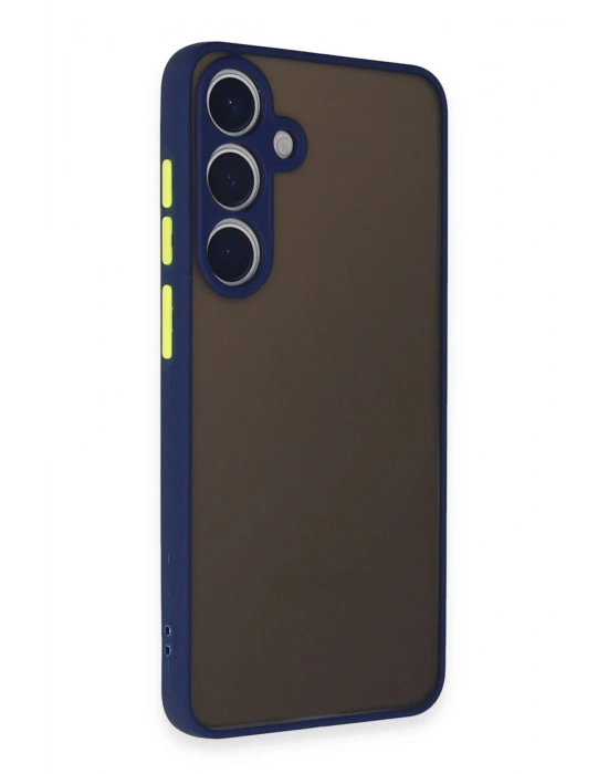 Newface Samsung Galaxy S24 Kılıf Montreal Silikon Kapak - Lacivert