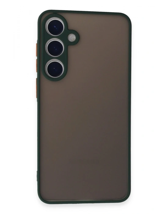 Newface Samsung Galaxy S24 Kılıf Montreal Silikon Kapak - Yeşil