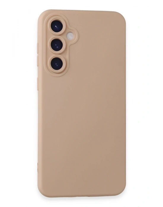 Newface Samsung Galaxy S24 Kılıf Nano içi Kadife Silikon - Pudra