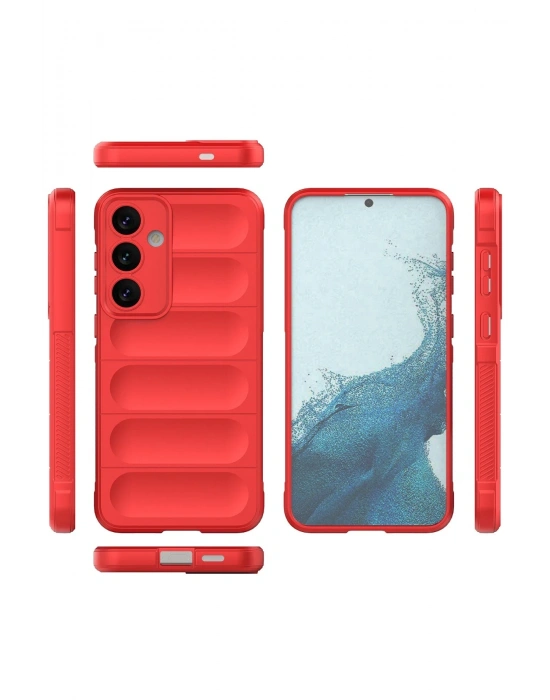 Newface Samsung Galaxy S24 Kılıf Optimum Silikon - Kırmızı