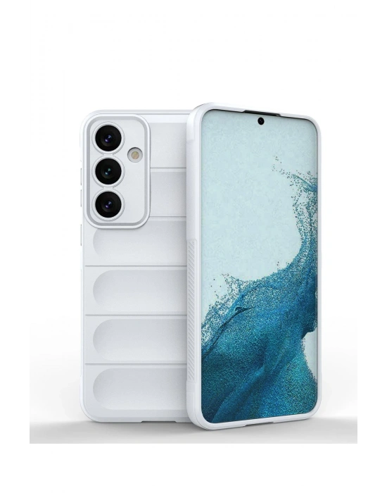 Newface Samsung Galaxy S24 Kılıf Optimum Silikon - Krem