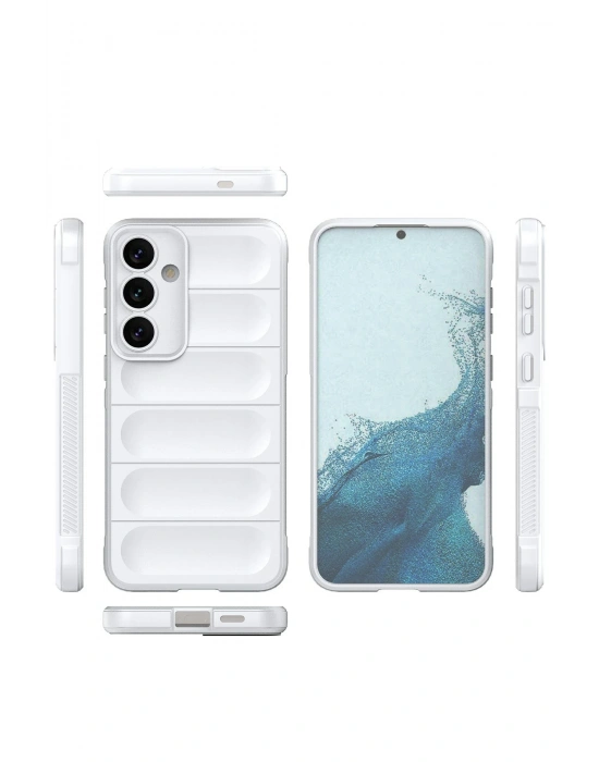 Newface Samsung Galaxy S24 Kılıf Optimum Silikon - Krem