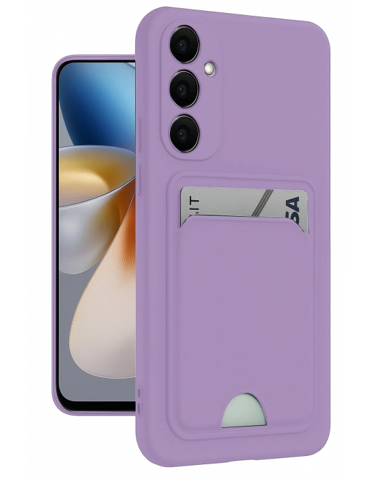 Newface Samsung Galaxy S24 Plus Kelvin Kartvizitli Silikon - Lila