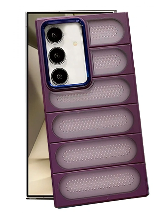 Newface Samsung Galaxy S24 Plus Kılıf Airmax Silikon Kapak - Derin Mor