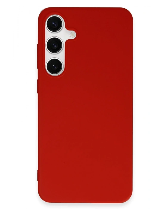 Newface Samsung Galaxy S24 Plus Kılıf First Silikon - Kırmızı