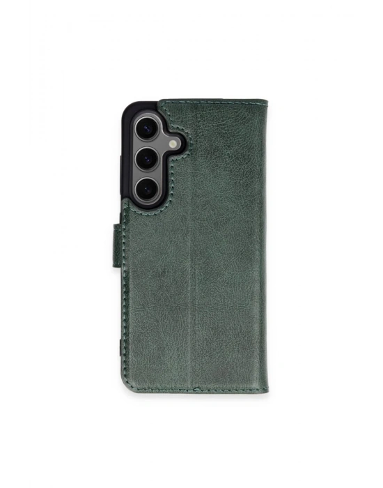 Newface Samsung Galaxy S24 Plus Kılıf Trend S Plus Kapaklı Kılıf - Yeşil