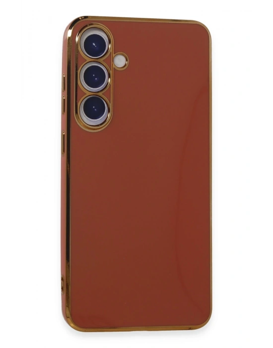 Newface Samsung Galaxy S24 Plus Kılıf Volet Silikon - Kırmızı