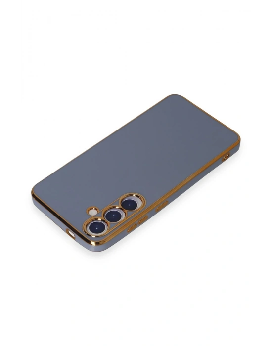 Newface Samsung Galaxy S24 Plus Kılıf Volet Silikon - Mavi