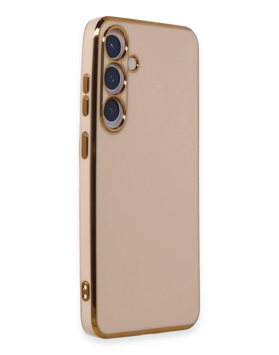 Newface Samsung Galaxy S24 Plus Kılıf Volet Silikon - Pembe