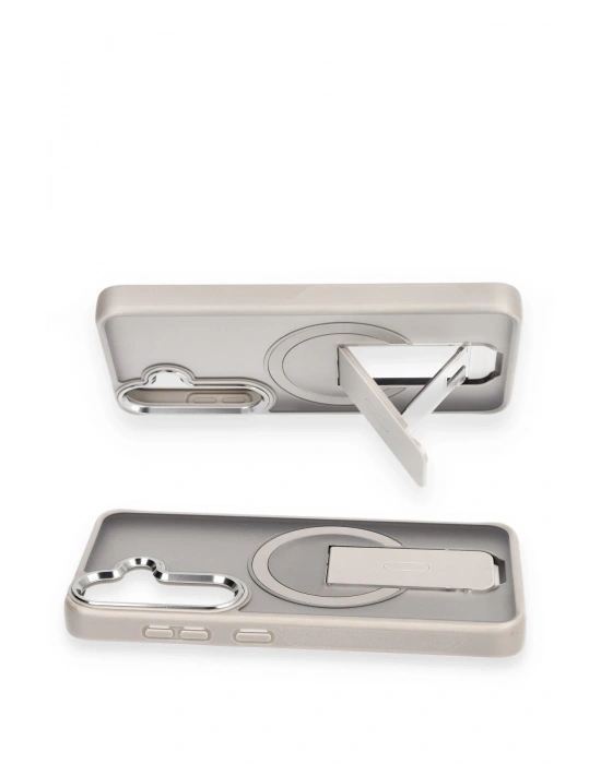 Newface Samsung Galaxy S24 Tork Magsafe Standlı Kapak - Lacivert