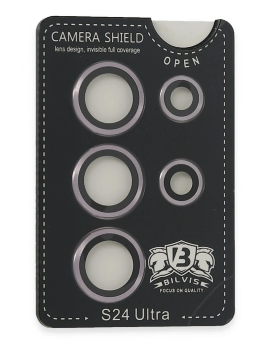 Newface Samsung Galaxy S24 Ultra Bilvis Titan Kamera Lens - Derin Mor