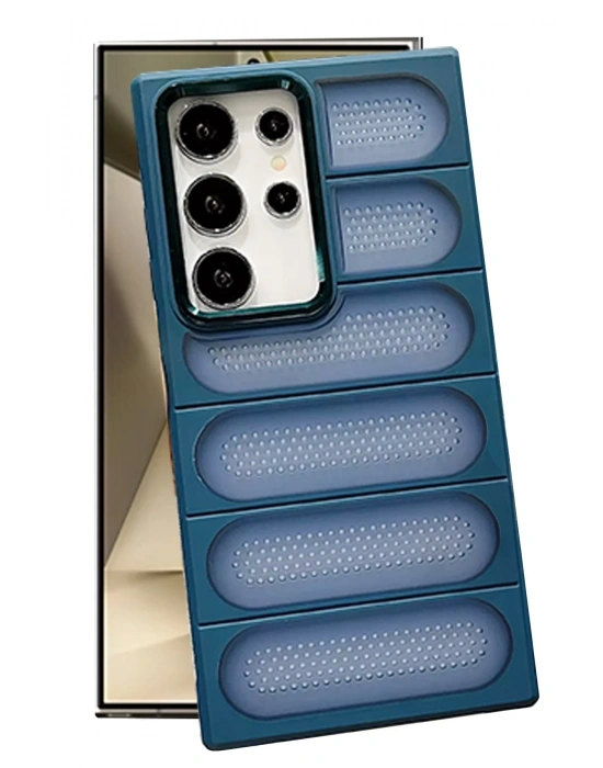 Newface Samsung Galaxy S24 Ultra Kılıf Airmax Silikon Kapak - Lacivert