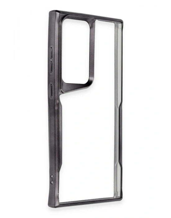 Newface Samsung Galaxy S24 Ultra Kılıf Boyi Silikon Kapak - Siyah