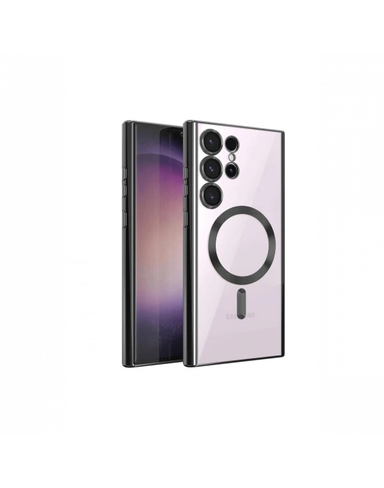 Newface Samsung Galaxy S24 Ultra Kılıf Kross Magneticsafe Kapak - Siyah