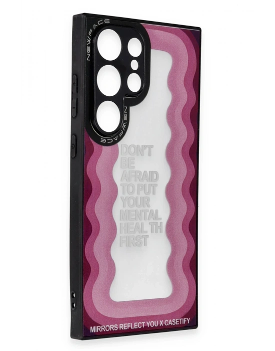 Newface Samsung Galaxy S24 Ultra Kılıf Mirror Desenli Kapak - Mirror - 11