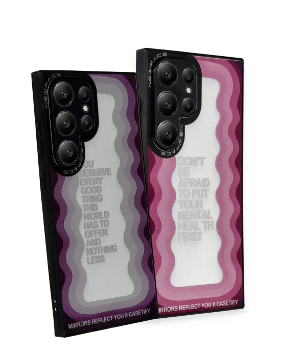 Newface Samsung Galaxy S24 Ultra Kılıf Mirror Desenli Kapak - Mirror - 11