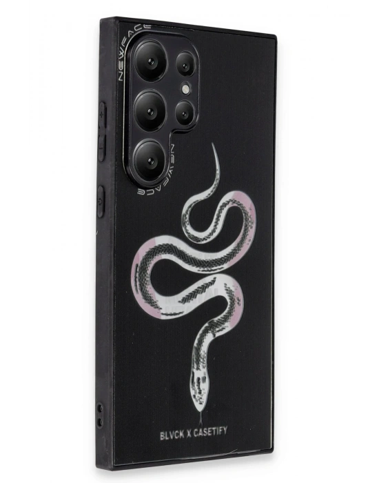 Newface Samsung Galaxy S24 Ultra Kılıf Mirror Desenli Kapak - Mirror - 13