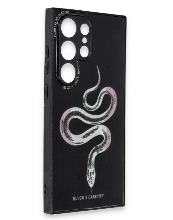 Newface Samsung Galaxy S24 Ultra Kılıf Mirror Desenli Kapak - Mirror - 13