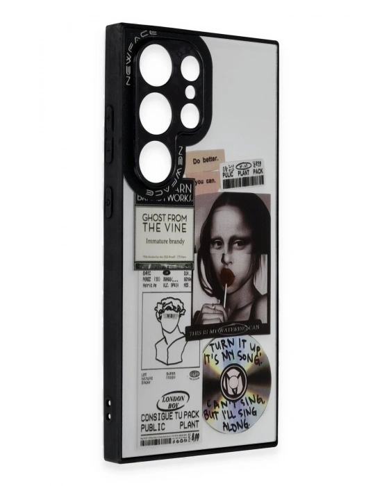 Newface Samsung Galaxy S24 Ultra Kılıf Mirror Desenli Kapak - Mirror - 2