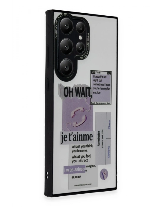 Newface Samsung Galaxy S24 Ultra Kılıf Mirror Desenli Kapak - Mirror - 4