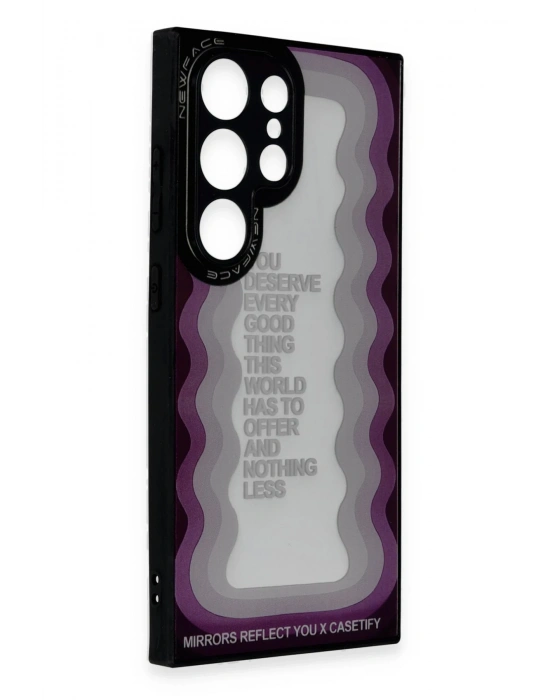 Newface Samsung Galaxy S24 Ultra Kılıf Mirror Desenli Kapak - Mirror - 5