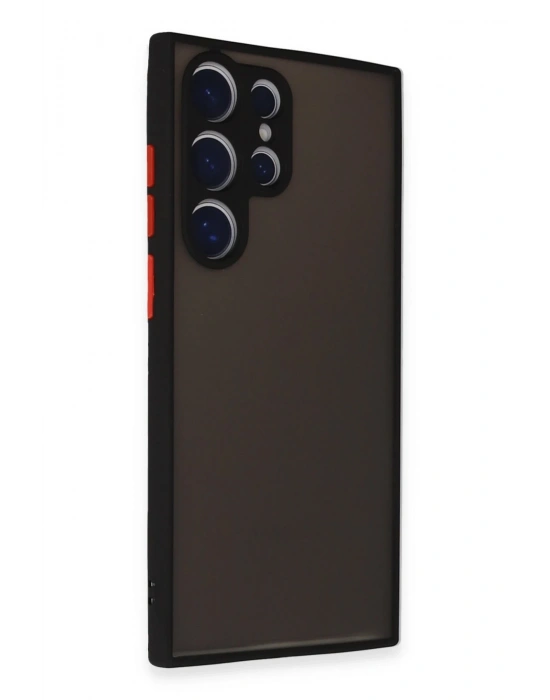 Newface Samsung Galaxy S24 Ultra Kılıf Montreal Silikon Kapak - Siyah