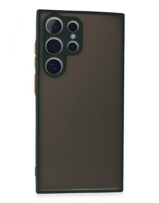 Newface Samsung Galaxy S24 Ultra Kılıf Montreal Silikon Kapak - Yeşil