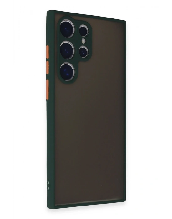 Newface Samsung Galaxy S24 Ultra Kılıf Montreal Silikon Kapak - Yeşil