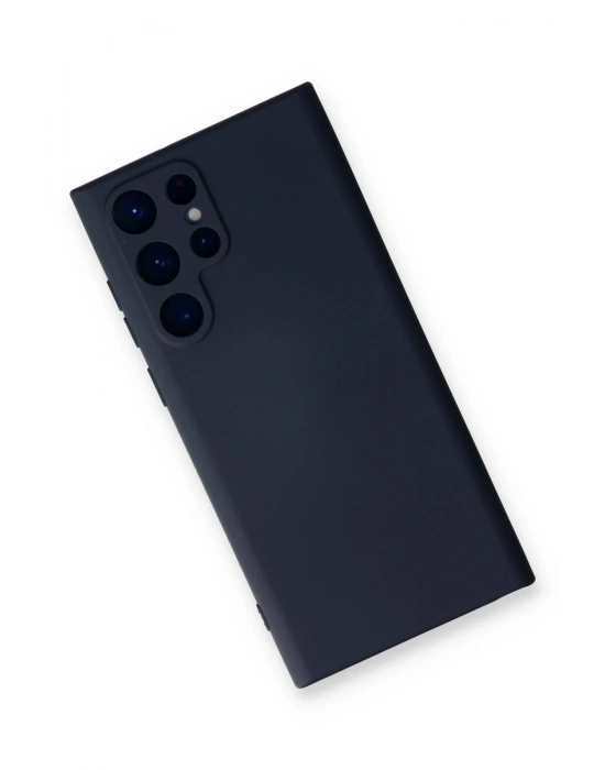 Newface Samsung Galaxy S24 Ultra Kılıf Nano içi Kadife Silikon - Lacivert