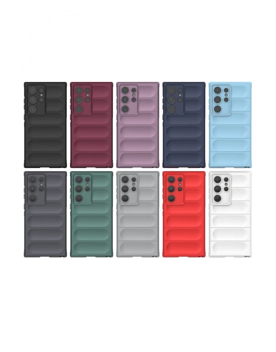 Newface Samsung Galaxy S24 Ultra Kılıf Optimum Silikon - Kırmızı