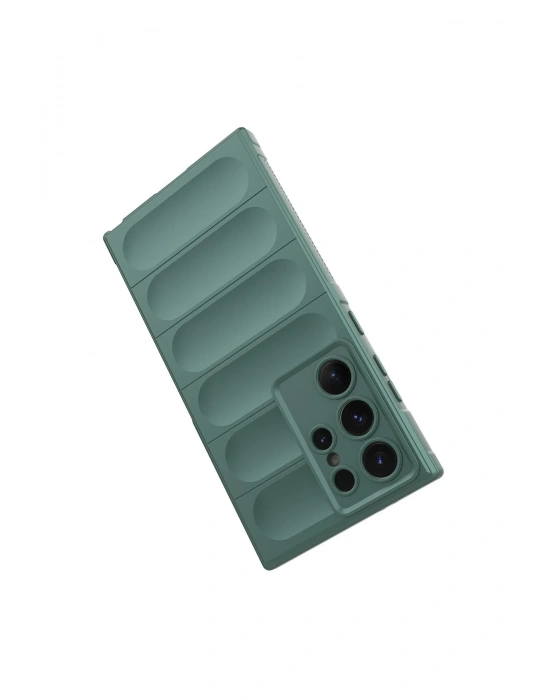 Newface Samsung Galaxy S24 Ultra Kılıf Optimum Silikon - Koyu Yeşil