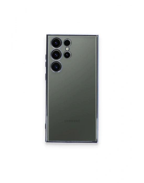 Newface Samsung Galaxy S24 Ultra Kılıf Razer Lensli Silikon - Gold