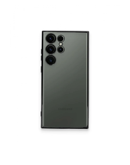 Newface Samsung Galaxy S24 Ultra Kılıf Razer Lensli Silikon - Yeşil