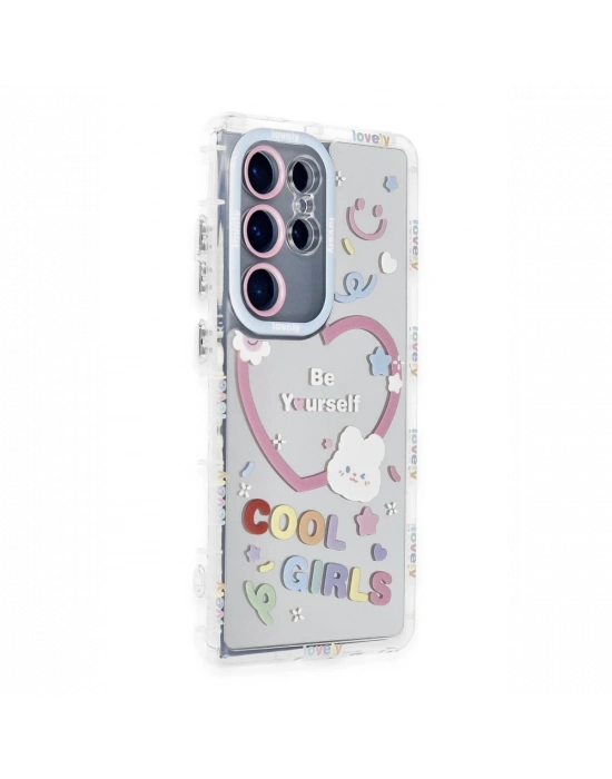 Newface Samsung Galaxy S24 Ultra Kılıf Reflexion Desenli Kapak - Desen 1