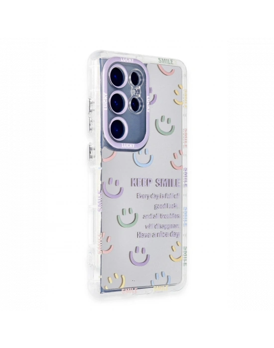 Newface Samsung Galaxy S24 Ultra Kılıf Reflexion Desenli Kapak - Desen 2