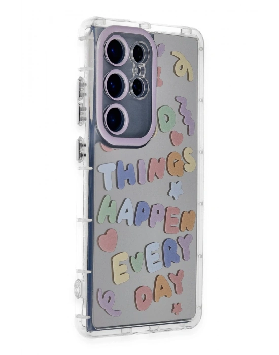 Newface Samsung Galaxy S24 Ultra Kılıf Reflexion Desenli Kapak - Desen 7