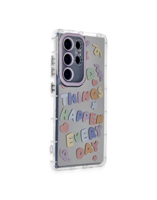 Newface Samsung Galaxy S24 Ultra Kılıf Reflexion Desenli Kapak - Desen 7