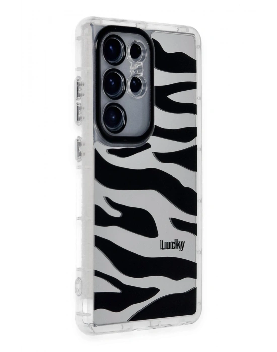 Newface Samsung Galaxy S24 Ultra Kılıf Reflexion Desenli Kapak - Desen 9